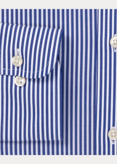 Camisa Polo Ralph Lauren Hombre Azul Rey Azules / Blancos - Slim Fit Striped - SPLZT4138